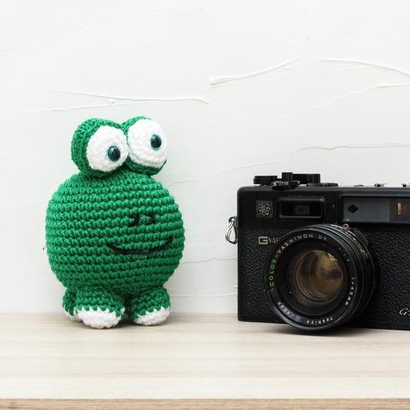 Sapo Bola em Amigurumi