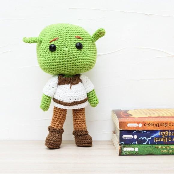 Shrek em Amigurumi