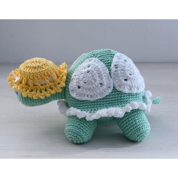 Tartaruga Vovó em Amigurumi