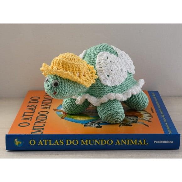 Tartaruga Vovó em Amigurumi