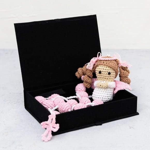 Terço Anjinha em Amigurumi