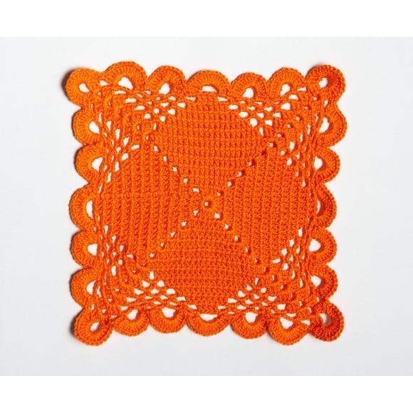 Toalhinha em crochê Orange