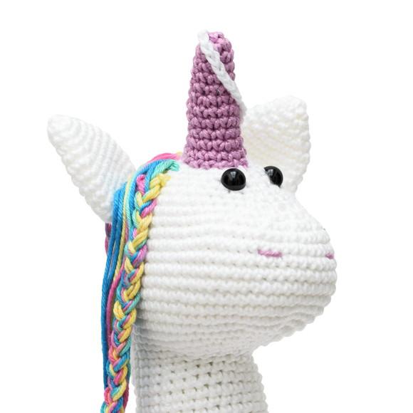 Unicórnio Lilás em Amigurumi