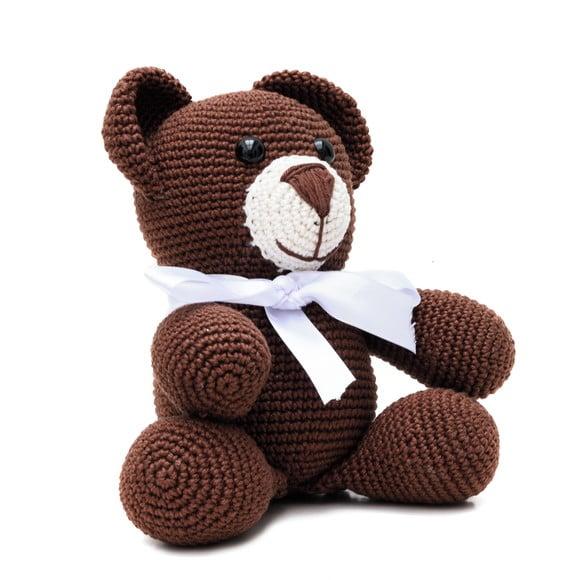 Urso Marrom em Amigurumi