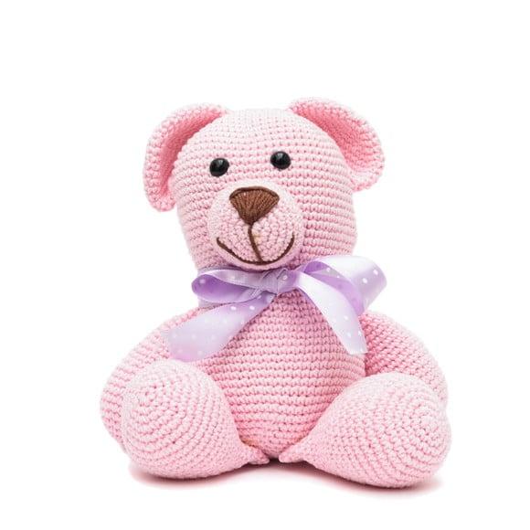 Urso Rosa em Amigurumi