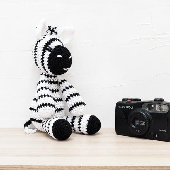Zebra em Amigurumi