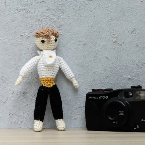 a Fera da Bela e a Fera em Amigurumi