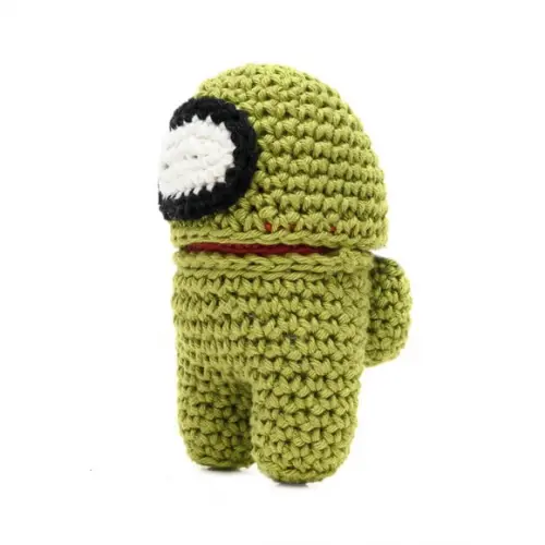 Among Us Morto Verde em Amigurumi