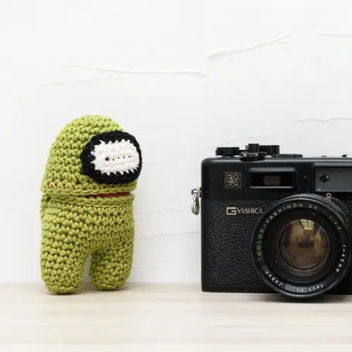 Among Us Morto Verde em Amigurumi
