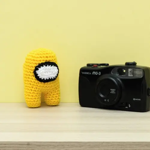 Among Us Tripulante em Amigurumi