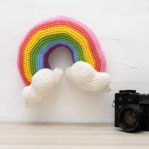 Arco Íris Grande em Amigurumi