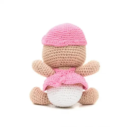Bebê de Chupeta em Amigurumi