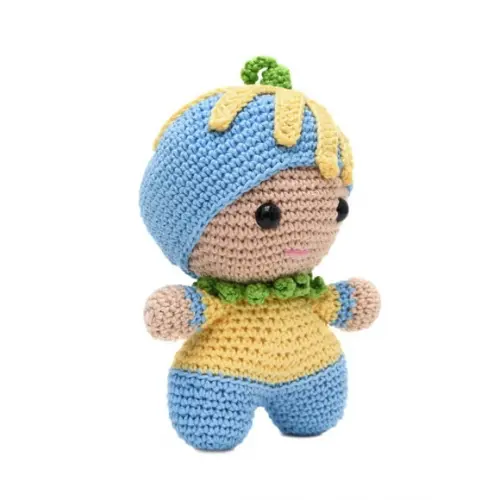 Bebê Flor em Amigurumi