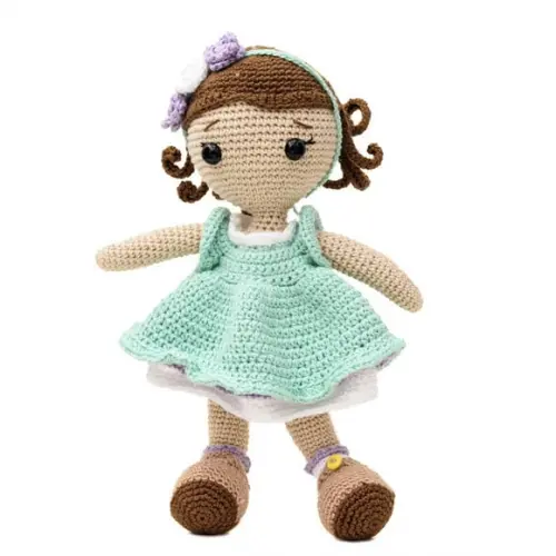 Boneca Flora em Amigurumi