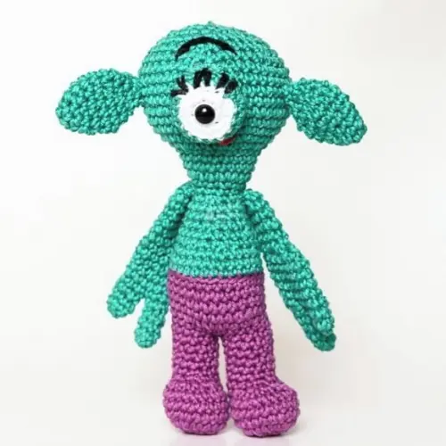 Boneco Alienígena em Amigurumi