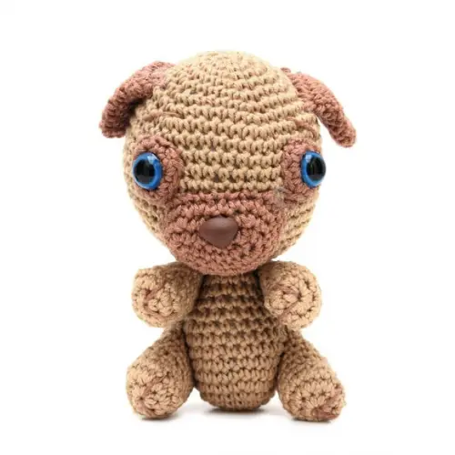 Cachorro Pug em Amigurumi