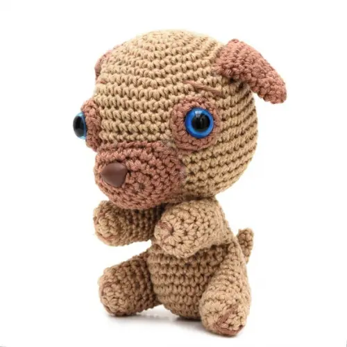 Cachorro Pug em Amigurumi