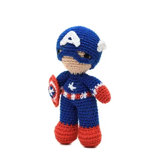 Capitão América em Amigurumi