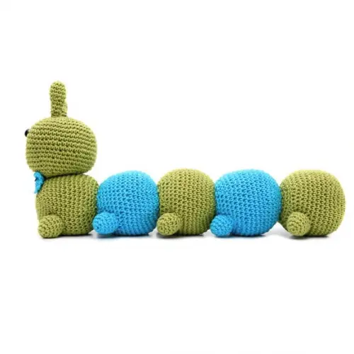 Centopéia Peso de Porta em Amigurumi
