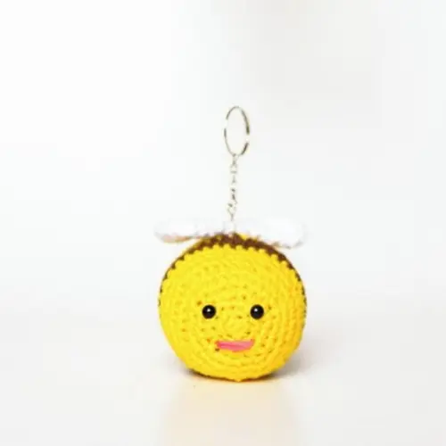 Chaveiro Abelha Grande em Amigurumi