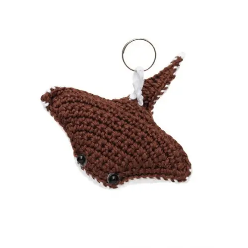 Chaveiro Arraia em Amigurumi