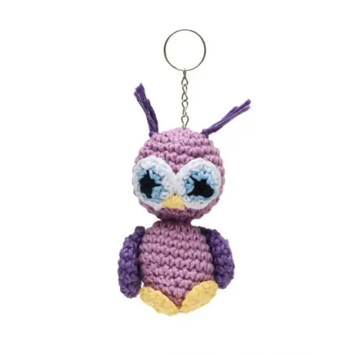 Chaveiro Coruja em Amigurumi