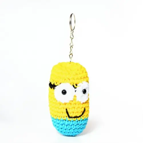 Chaveiro Minions em Amigurumi