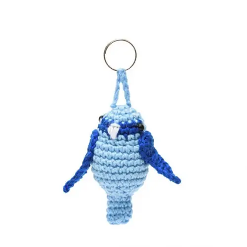 Chaveiro Passarinho em Amigurumi