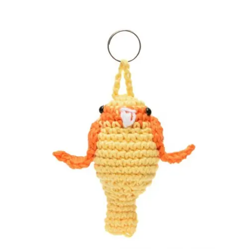 Chaveiro Passarinho em Amigurumi