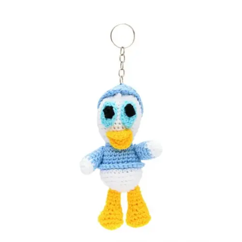 Chaveiro Zezinho Sobrinho do Pato Donald em Amigurumi