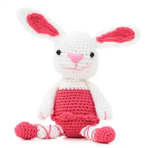 Coelha Bailarina em Amigurumi