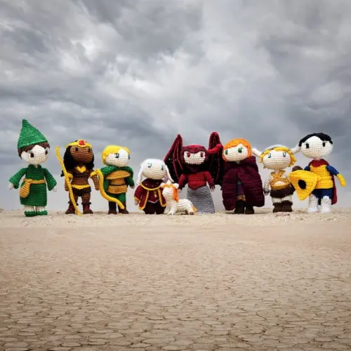 Coleção Caverna de Dragão em Amigurumi