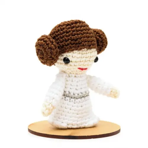 Coleção Star Wars - Princesa Leia em Amigurumi