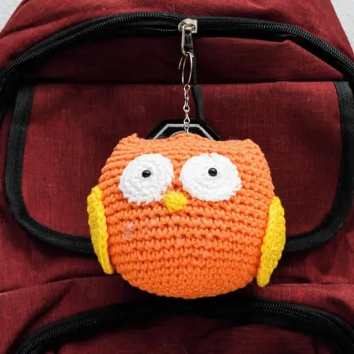 Coruja Laranja em Amigurumi