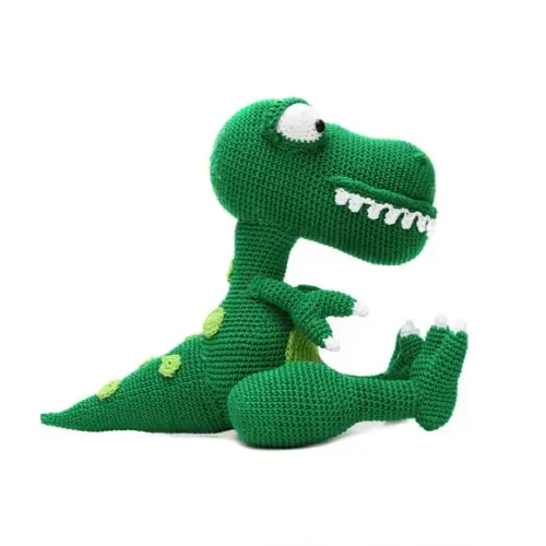 Dinossauro T-rex em Amigurumi