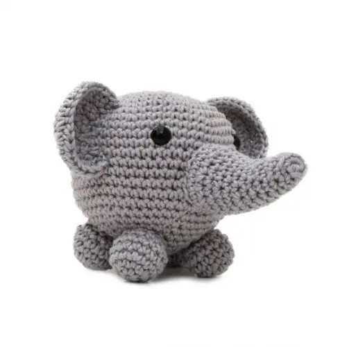 Elefante Bola em Amigurumi