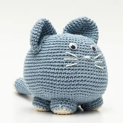 Gato Peso de Porta em Amigurumi
