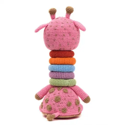 Girafa Brinquedo Educativo em Amigurumi