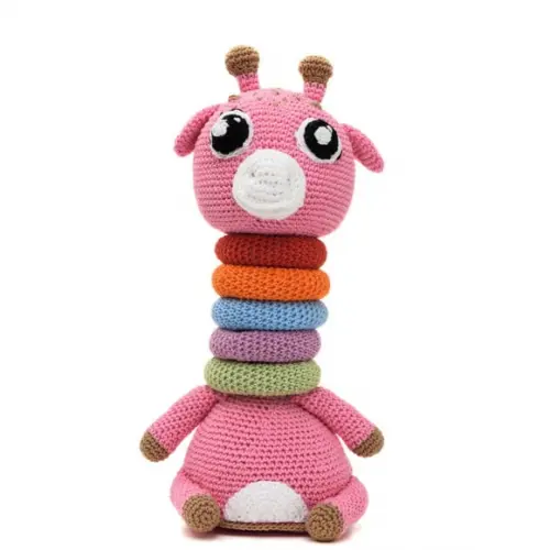 Girafa Brinquedo Educativo em Amigurumi