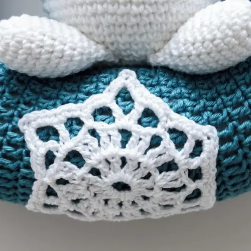 Guirlanda Boneco de Neve em Amigurumi