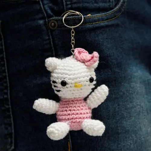 Hello Kitty em Amigurumi