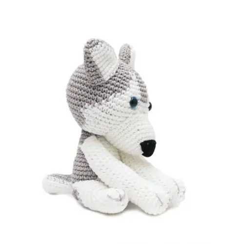 Husky Siberiano em Amigurumi