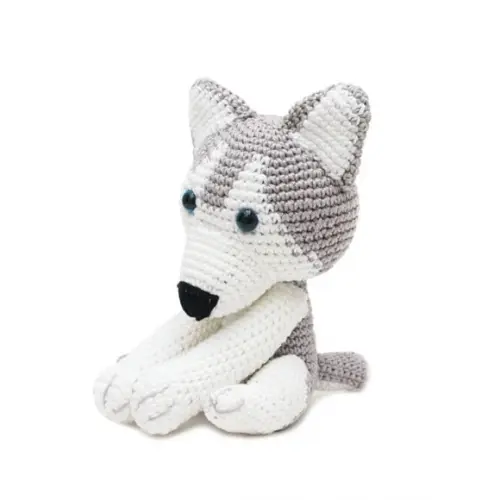 Husky Siberiano em Amigurumi