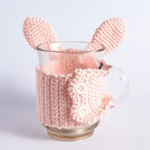 Luva de Caneca Coelho em Crochê