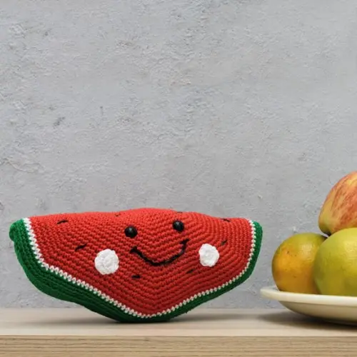 Melancia em Amigurumi