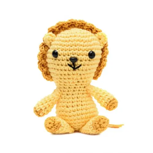 Mini Leão em Amigurumi