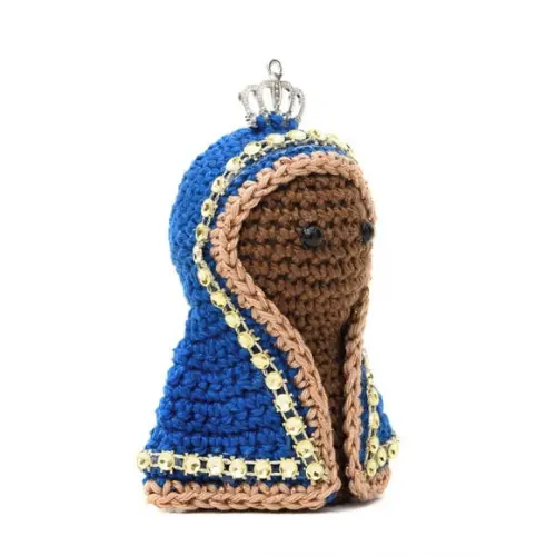 Mini Nossa Senhora Aparecida em Amigurumi