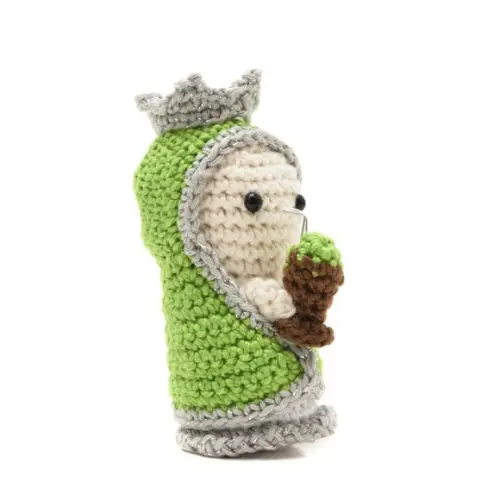 Mini Nossa Senhora do Chimarrão em Amigurumi