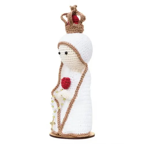 Nossa Senhora de Fátima Grande em Amigurumi