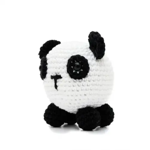 Panda Bola em Amigurumi